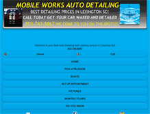 Tablet Screenshot of mobileworksautodetailing.com